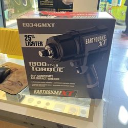 *** BRAND NEW *** EARTHQUAKE XT 3/4 in. Composite Air Impact Wrench, Twin Hammer, 1800 ft-lbs
