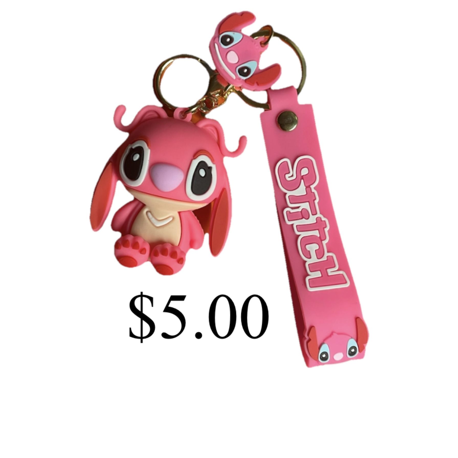 Stitch Key Chain /Backpack Charm /Pink