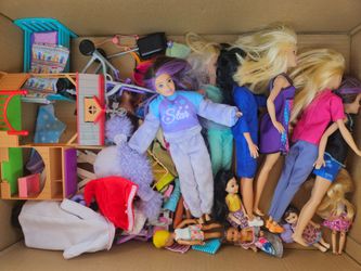 Barbies and accessories
