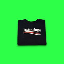 Balenciaga Black Political Campaign T-Shirt Size Men’s XL 