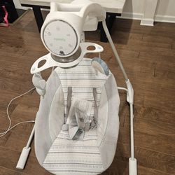 Baby Swing With Music And 5 Speed Settings With USB Power And Baby Rocker With Vibrator