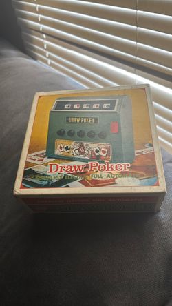 vintage 1971  draw poker game machine