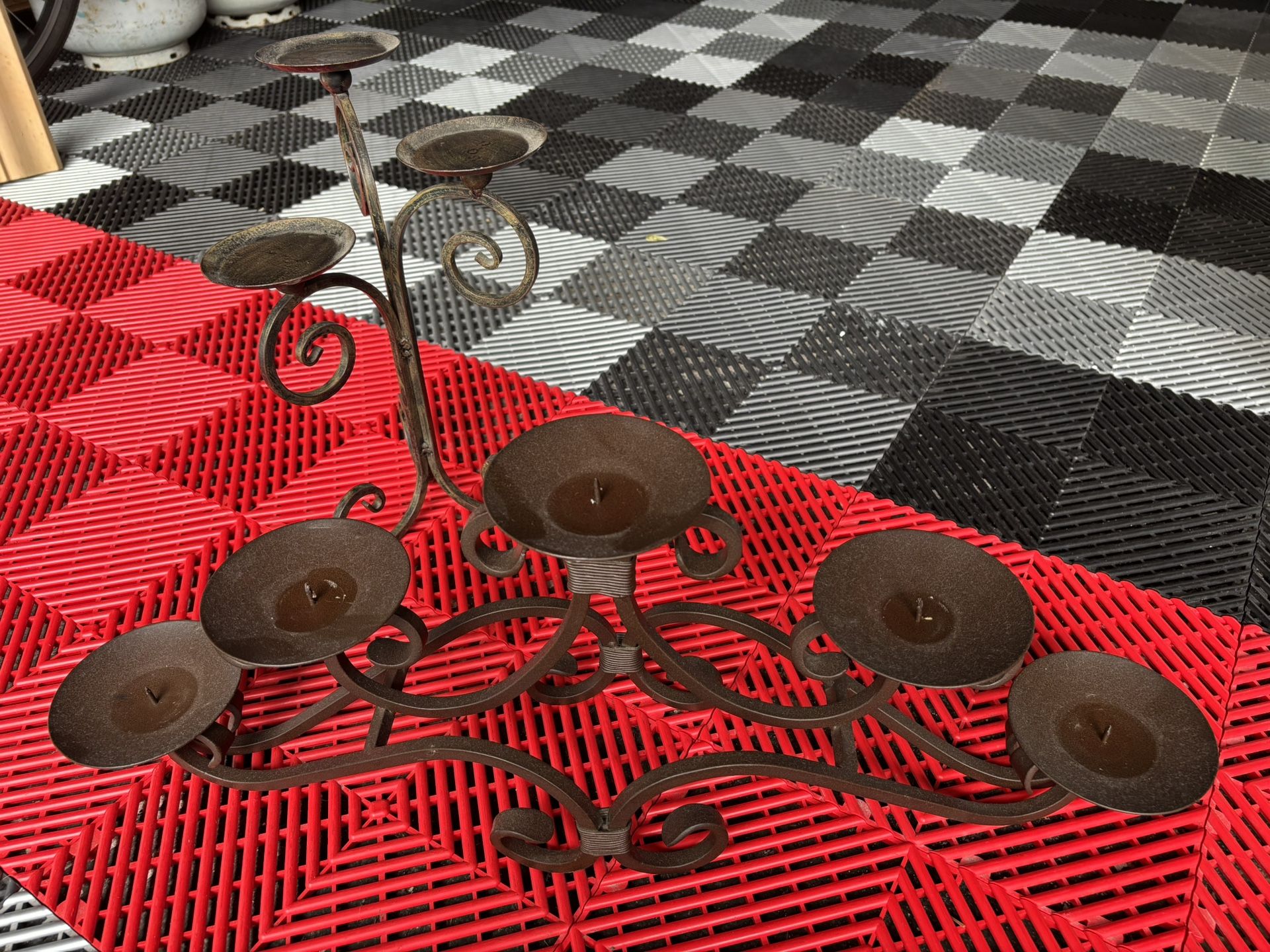 Wrought Iron Candelabras Candle Holders 