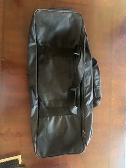 Black Rectangular Carry Bag with Handle