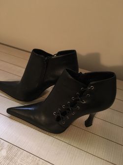 Saks 5th Ave Black Booties-6.5