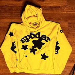 Sp5der Yellow Hoodie