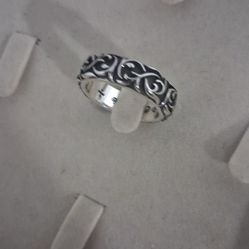 Chrome Hearts Eternity Vine Band Ring - Size 10