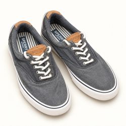 Sperry Striper II CVO Canvas Sneakers in Gray