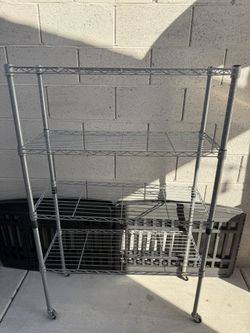 4-Tier Wire Storage Shelves