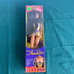 1991 Disney’s Aladdin, Jasmine Mattel 11272 box opened and taped. Not positive if been out of box   Pick up in Deer Park 77536