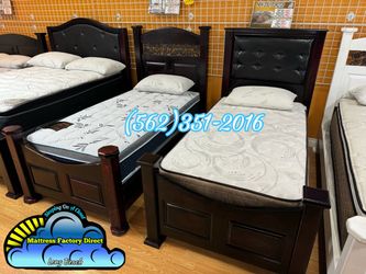 Twin wooden bed frame cama de madera nueva single individual