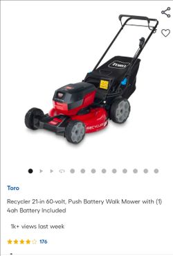 New Toro Mower 60V