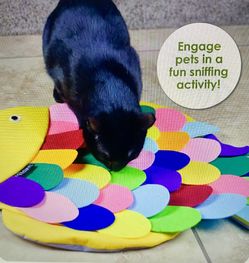 🎄NEW in Sealed Bag🎄- Snuffle Mat Puzzle Fish For Pets, Slows Eating, Relieves Excess Energy 