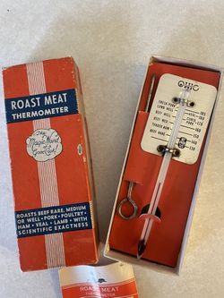 Vintage Meat Thermometer by Ohio Thermometer Co. 