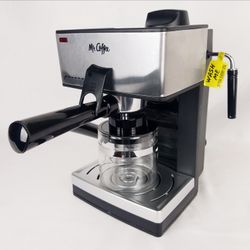Mr. Coffee 4-Cup Steam Espresso System with Milk Frother