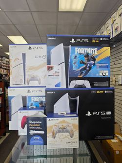 Ps5 disc, digital, ghost of yotei, ps5 pro all in stock with $50 down payment to take home
