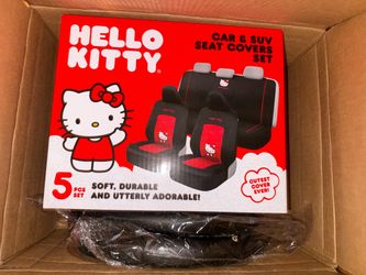 Hello Kitty Car Seat Covers Full Set - Official Sanrio Car Accessories