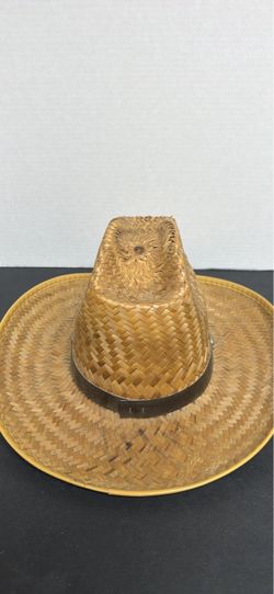 Woven Straw Wide Brim Hat