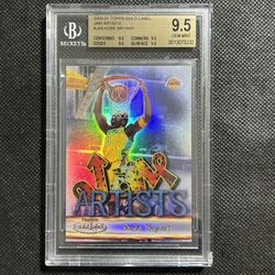 2000-01 Topps Gold Label Jam Artists #JA8 Kobe Bryant BGS 9.5 True Gem Mint HOF