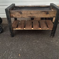 Small raised herb bed