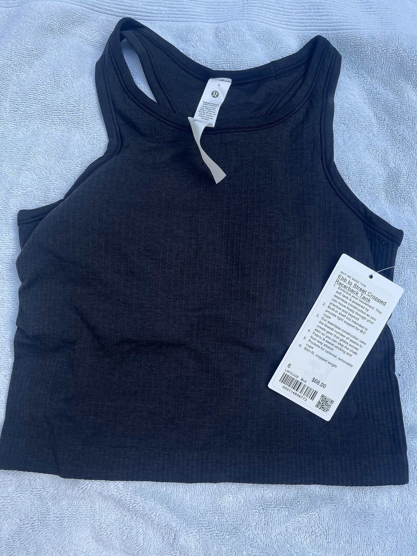 Lululemon Street Cropped Racerback Tank- Brand New W/ Tags