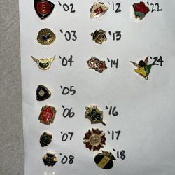 2002–2024 American motorcyclist association AMA pins