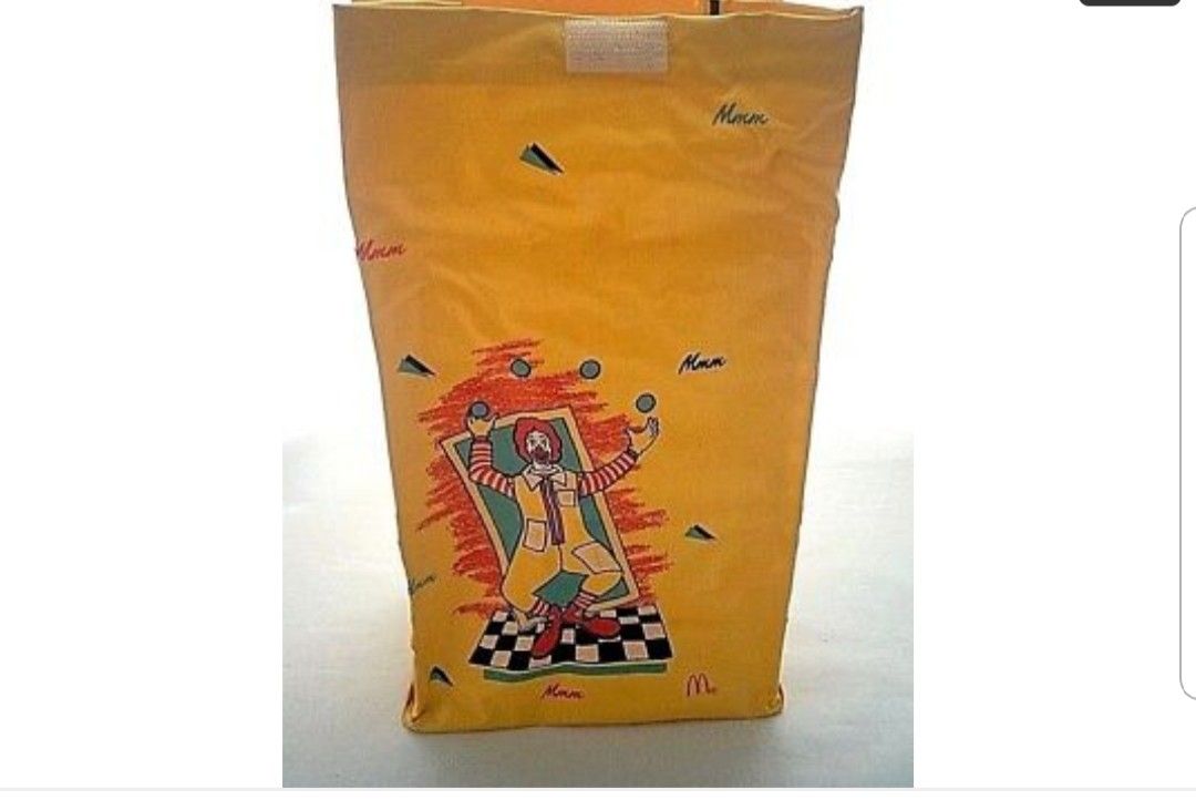 1988 happy meal bag from McDonald's