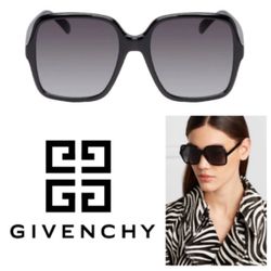 Givenchy Grey-Gradient Square Women’s Sunglasses