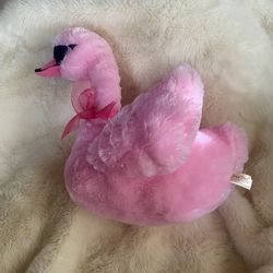New Pink Swan Large Stuffed Animal Toy Valentine 