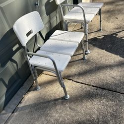 Transfer Benches With Backrest / Tub Bench With Backrest 