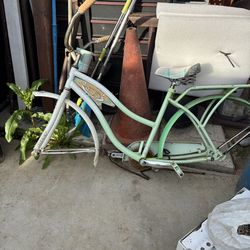 Old beach cruiser bike.