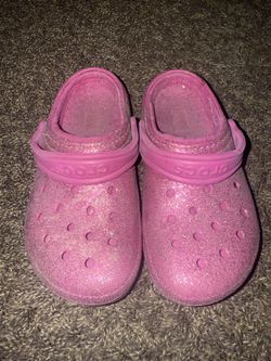 Crocs Pink Glitter Youth 2