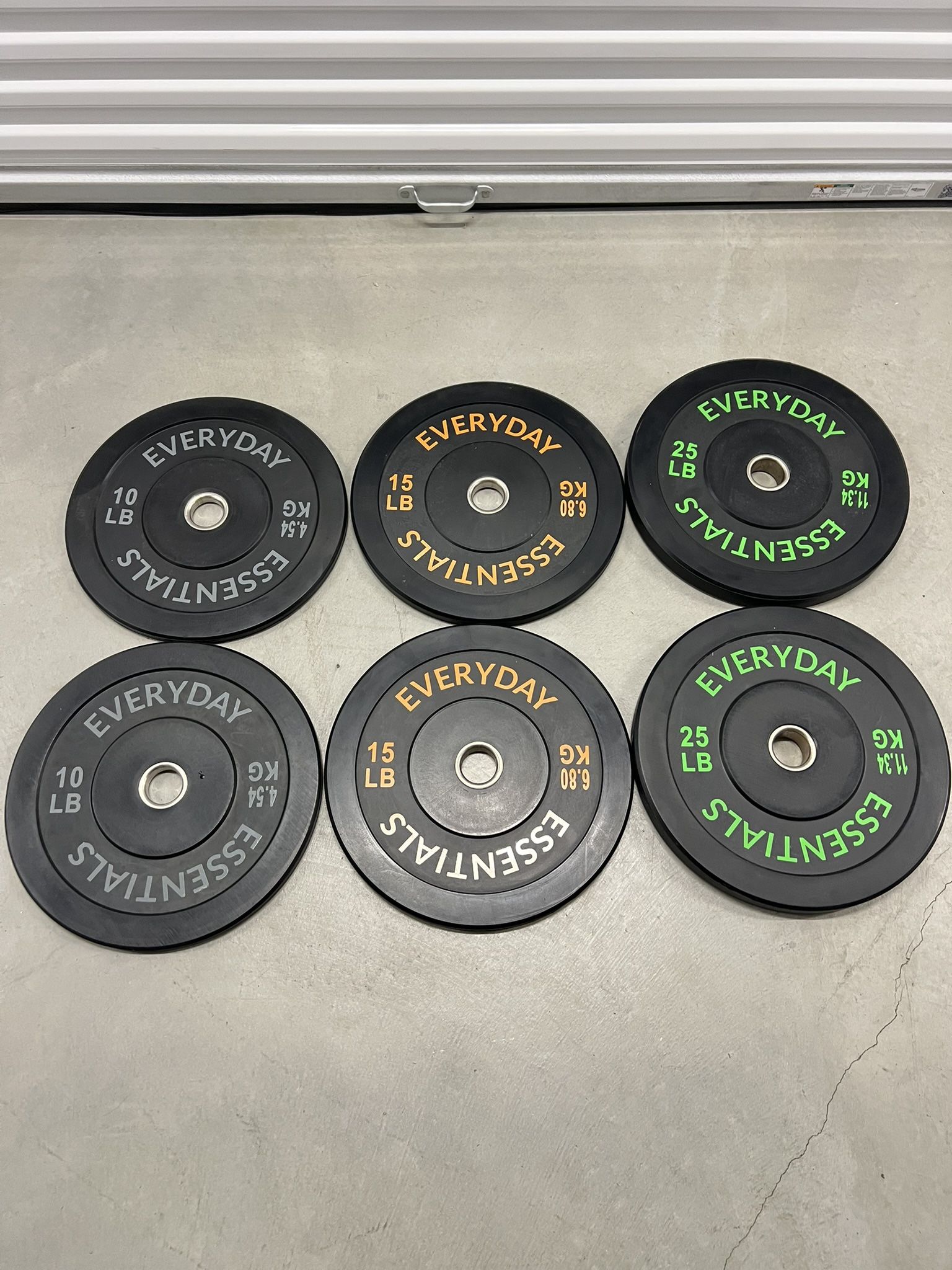 Barbell Weights Bumper Plates & 7FT Barbell 
