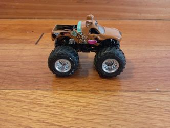 Brown Scooby Doo Hot Wheels Monster Truck Kids Toy Collectible