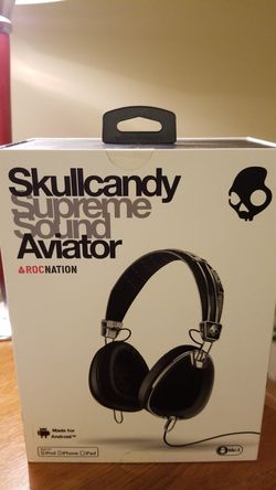 Skullcandy Headphones Supreme sound Aviator Premium Leather
