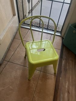 Kids Green Metal Chairs
