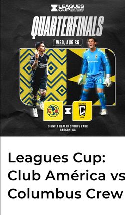 Leagues Cup Quater Finals: Club America Vs Columbus