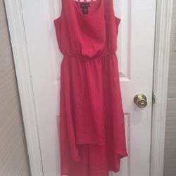 Wet Seal hot pink high-low dress size Small