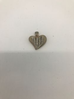 Beautiful vintage big heart shape pendant