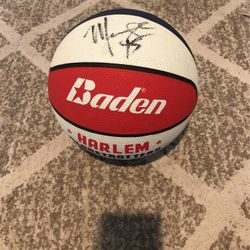 Autographed Harlem Globetrotters Basketball