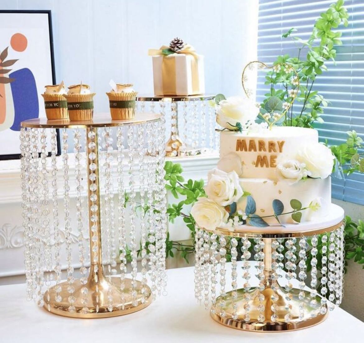 New Elegant 3pcs Cake Stand