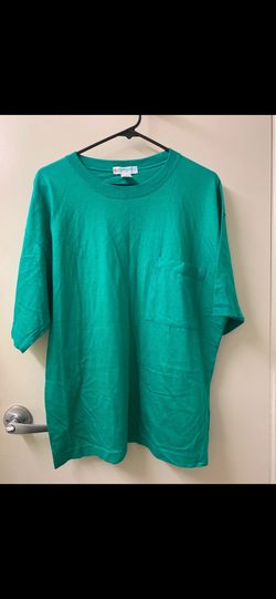 Vintage 80s 90s Currants by Jeri-Jo Blank Pocket T-Shirt Emerald Green Size L