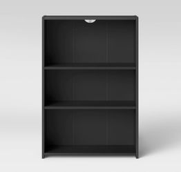 Black bookshelf