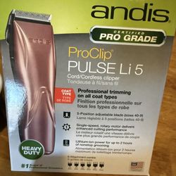 Andis Pro Clip  Pulse Li 5 Pet Clippers 
