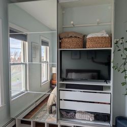 IKEA Pax Wardrobe with Sliding Doors - 93" × 79"×16"