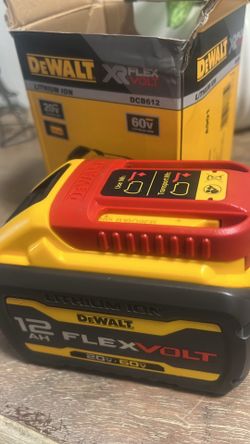 DEWALT FLEXVOLT 12Ah Lithium-Ion Battery DCB612 20V/60V Yellow “Red Top” TODAY ONLY SALE $150!!!