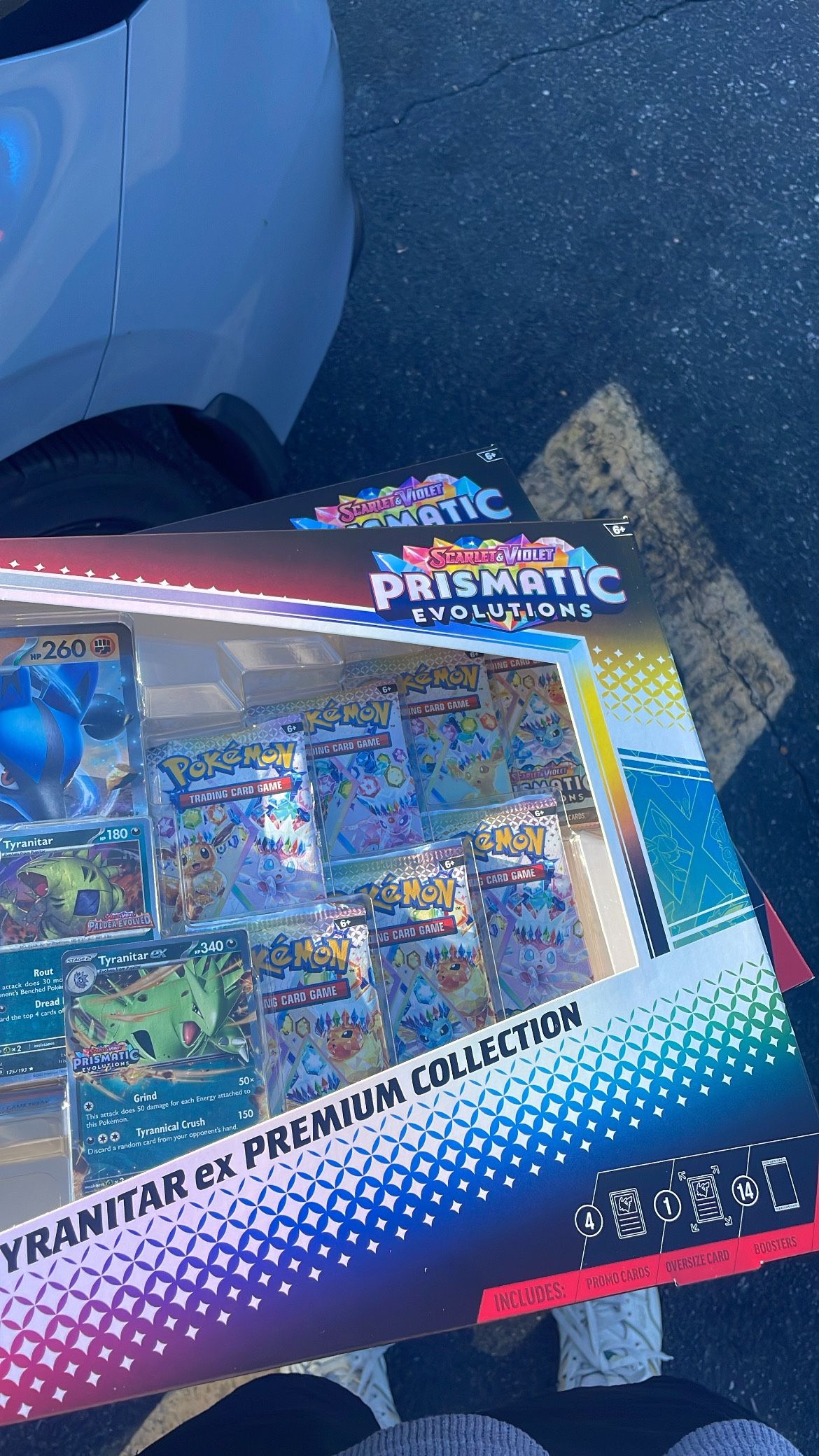 Pokemon 2 Sam's Club Prismatic Evolutions Lucario EX and Tyranitar EX Premium Collection *FACTORY SEALED*