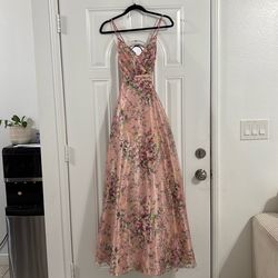 Pink flower dress