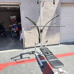 Bowflex Strength Fitness Motivator with fold up bench in good condition