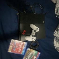 PS4,cables,charger,controller,2 Games
